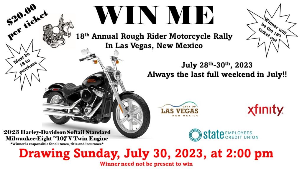 2023 Motorcycle Raffle Rough Rider Motorcycle Rally